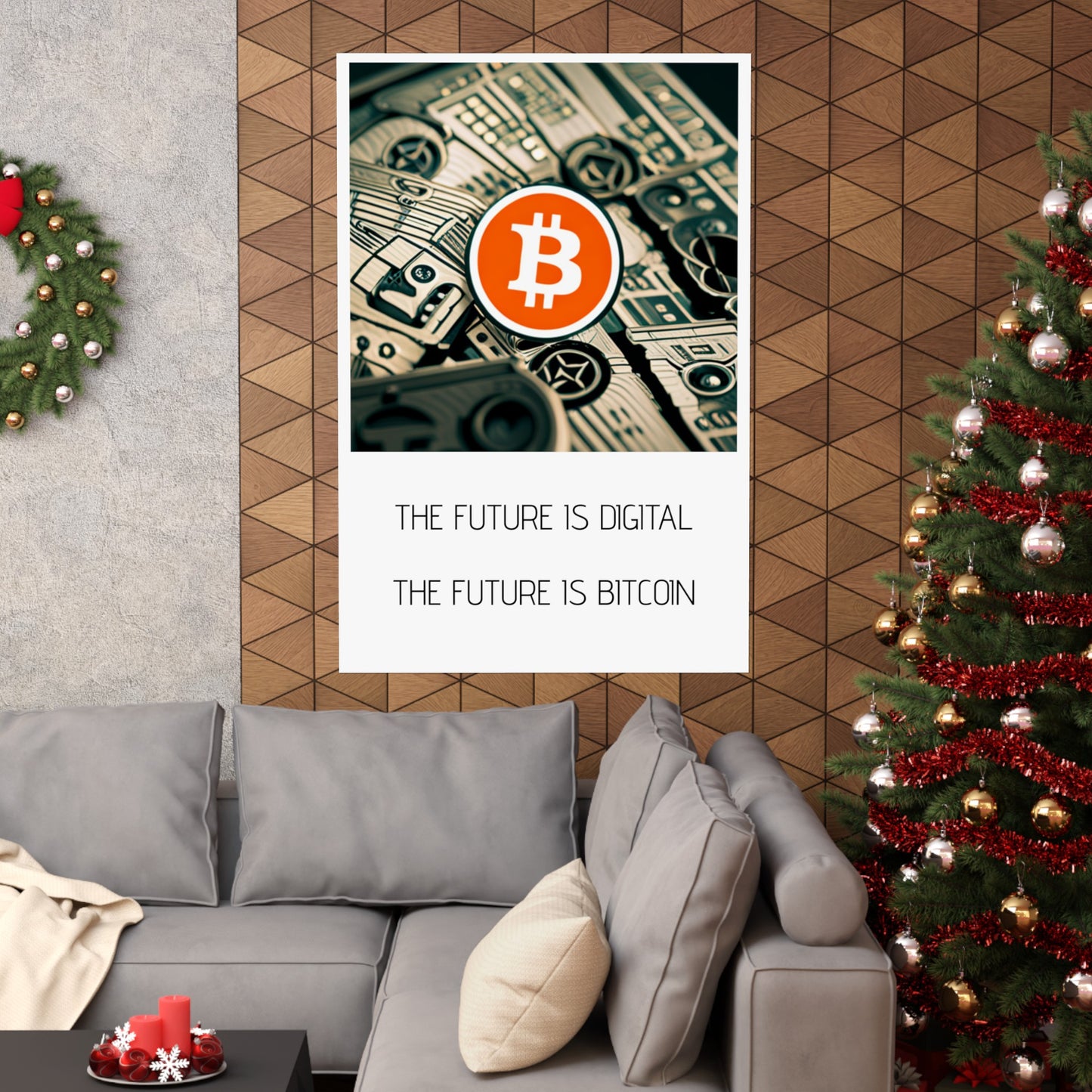 THE FUTURE IS DIGITAL/BITCOIN POSTER