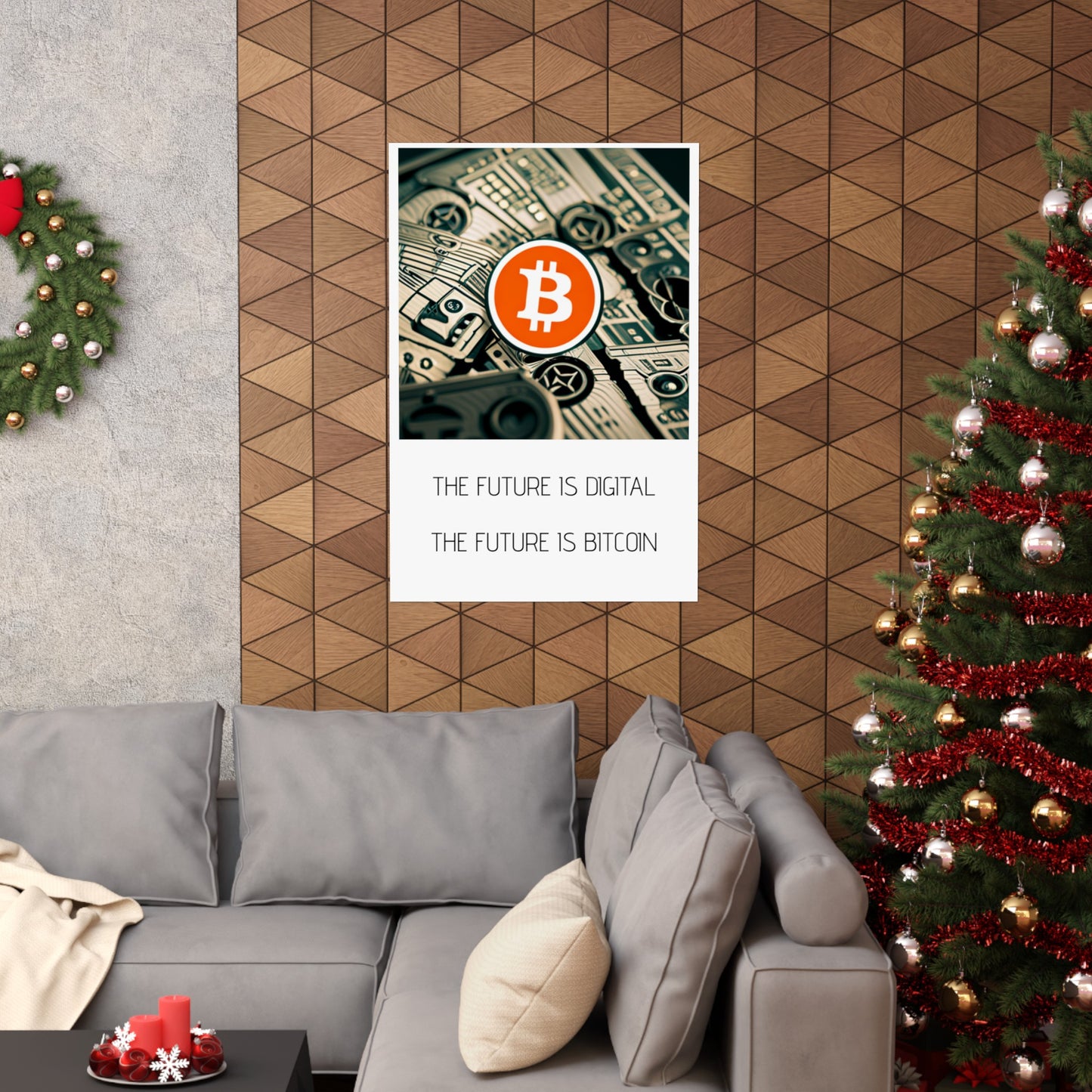 THE FUTURE IS DIGITAL/BITCOIN POSTER